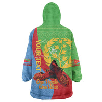 Personalised Eritrea Independence Day Wearable Blanket Hoodie Shida Shoes One People One Heart