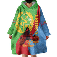 Personalised Eritrea Independence Day Wearable Blanket Hoodie Shida Shoes One People One Heart