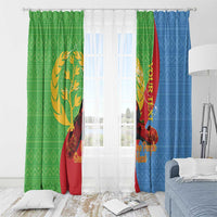 Personalised Eritrea Independence Day Window Curtain Shida Shoes One People One Heart
