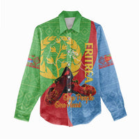 Personalised Eritrea Independence Day Women Casual Shirt Shida Shoes One People One Heart