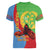Personalised Eritrea Independence Day Women V-Neck T-Shirt Shida Shoes One People One Heart