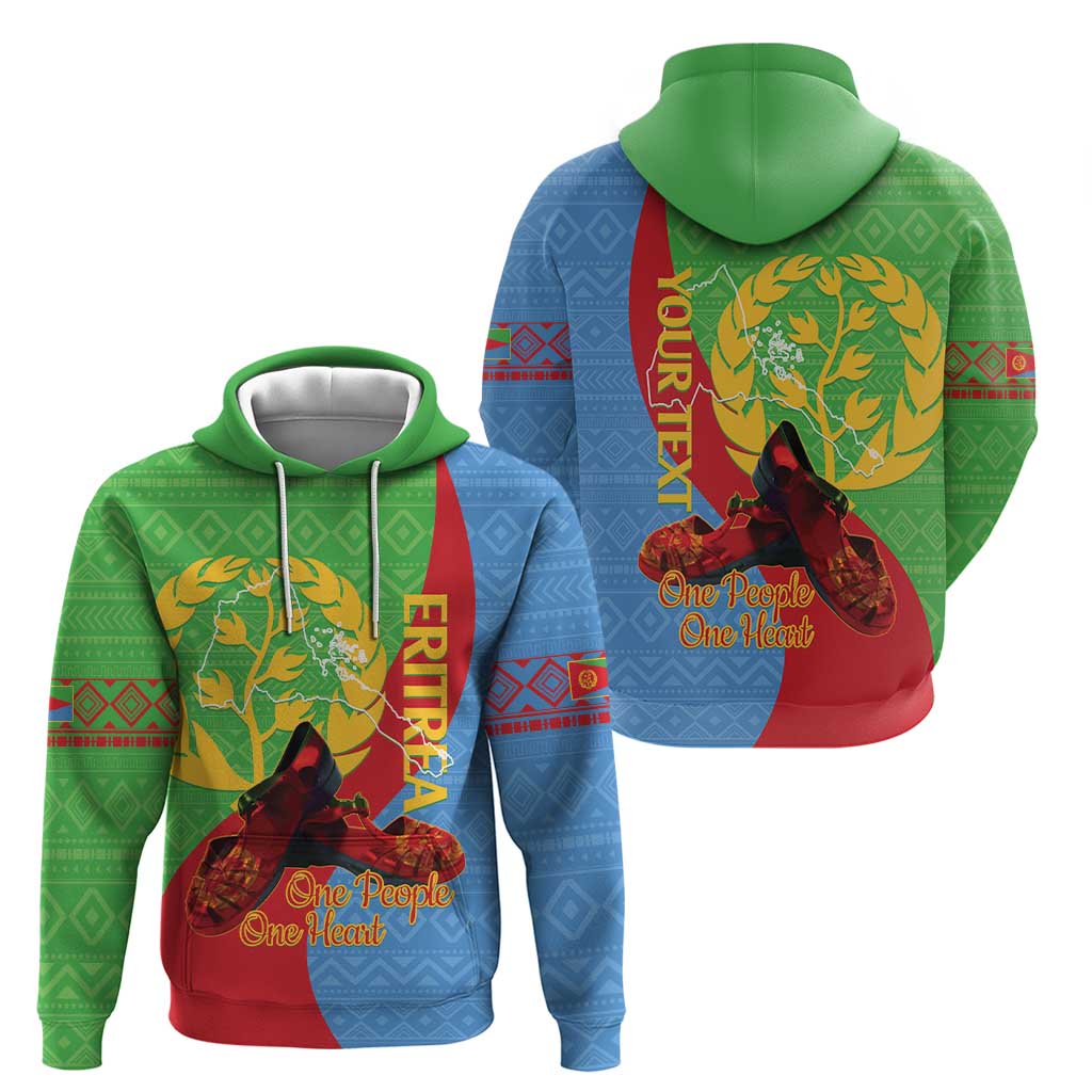 Personalised Eritrea Independence Day Zip Hoodie Shida Shoes One People One Heart
