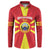 Custom North Macedonia Football Button Sweatshirt Risovi Napred Makedonija!