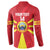 Custom North Macedonia Football Button Sweatshirt Risovi Napred Makedonija!