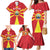 Custom North Macedonia Football Family Matching Mermaid Dress and Hawaiian Shirt Risovi Napred Makedonija!