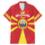 Custom North Macedonia Football Family Matching Mermaid Dress and Hawaiian Shirt Risovi Napred Makedonija!