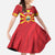 Custom North Macedonia Football Family Matching Puletasi and Hawaiian Shirt Risovi Napred Makedonija!