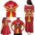 Custom North Macedonia Football Family Matching Puletasi and Hawaiian Shirt Risovi Napred Makedonija!