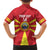 Custom North Macedonia Football Family Matching Short Sleeve Bodycon Dress and Hawaiian Shirt Risovi Napred Makedonija!