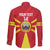 Custom North Macedonia Football Family Matching Short Sleeve Bodycon Dress and Hawaiian Shirt Risovi Napred Makedonija!