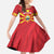Custom North Macedonia Football Family Matching Summer Maxi Dress and Hawaiian Shirt Risovi Napred Makedonija!