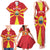 Custom North Macedonia Football Family Matching Tank Maxi Dress and Hawaiian Shirt Risovi Napred Makedonija!