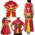 Custom North Macedonia Football Family Matching Tank Maxi Dress and Hawaiian Shirt Risovi Napred Makedonija!