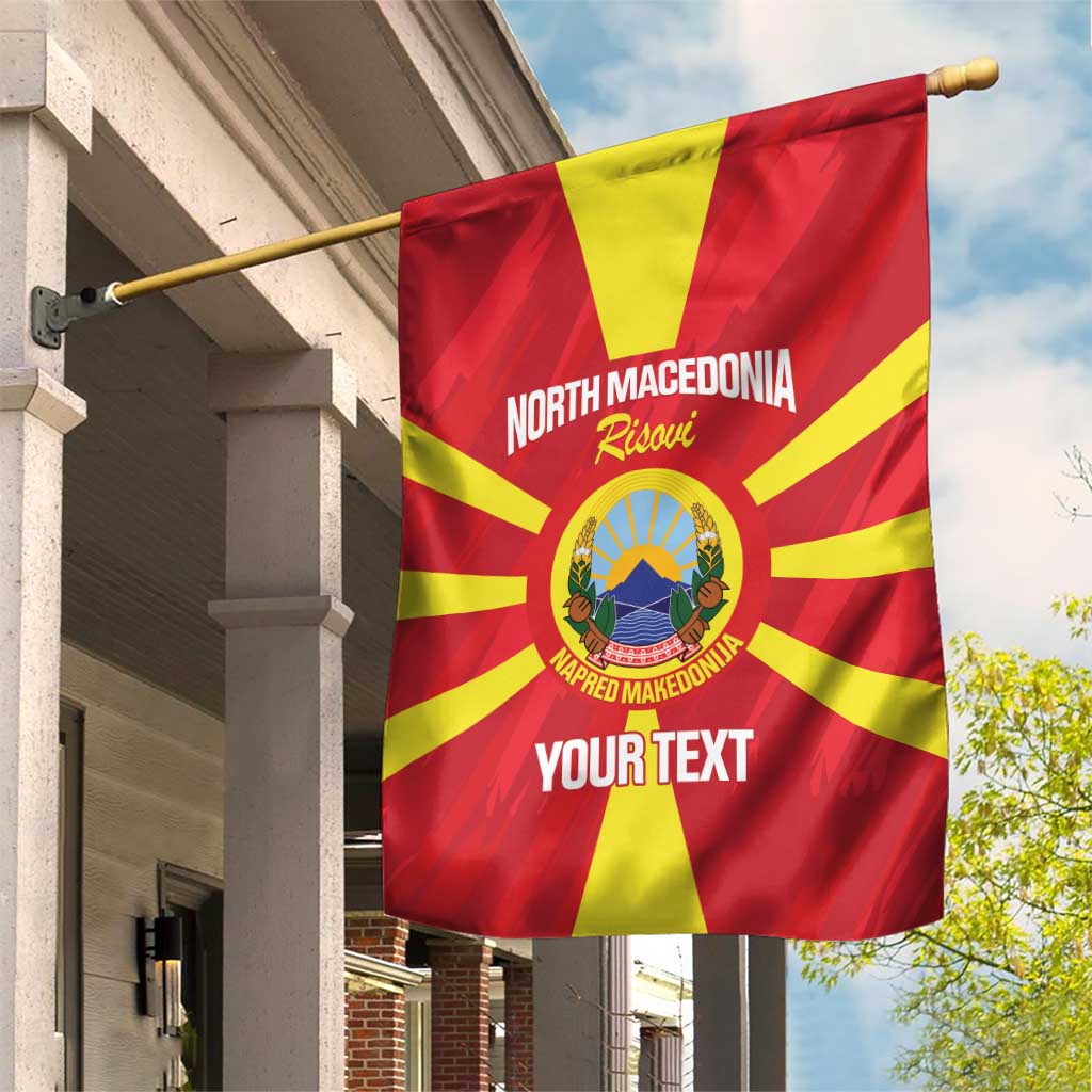 Custom North Macedonia Football Garden Flag Risovi Napred Makedonija!