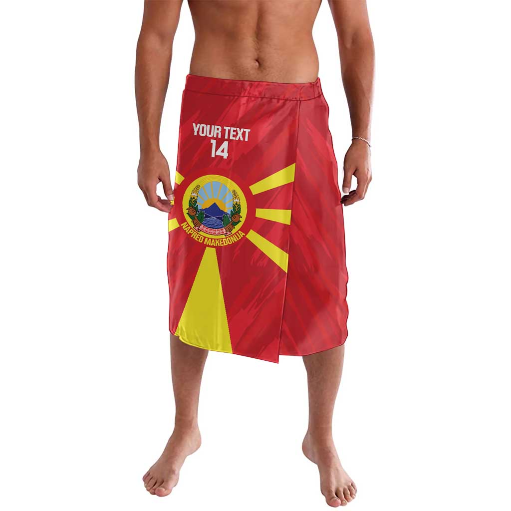 Custom North Macedonia Football Lavalava Risovi Napred Makedonija!