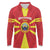 Custom North Macedonia Football Long Sleeve Polo Shirt Risovi Napred Makedonija!