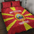 Custom North Macedonia Football Quilt Bed Set Risovi Napred Makedonija!