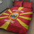 Custom North Macedonia Football Quilt Bed Set Risovi Napred Makedonija!