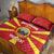 Custom North Macedonia Football Quilt Bed Set Risovi Napred Makedonija!