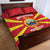 Custom North Macedonia Football Quilt Bed Set Risovi Napred Makedonija!