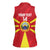 Custom North Macedonia Football Women Sleeveless Polo Shirt Risovi Napred Makedonija!