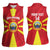 Custom North Macedonia Football Women Sleeveless Polo Shirt Risovi Napred Makedonija!