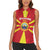 Custom North Macedonia Football Women Sleeveless Polo Shirt Risovi Napred Makedonija!