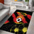 Custom North Macedonia Football Area Rug Go Champions Grunge Style