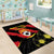 Custom North Macedonia Football Area Rug Go Champions Grunge Style
