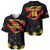 Custom North Macedonia Football Baseball Jersey Go Champions Grunge Style