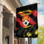 Custom North Macedonia Football Garden Flag Go Champions Grunge Style