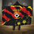 Custom North Macedonia Football Hooded Blanket Go Champions Grunge Style