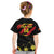 Custom North Macedonia Football Kid T Shirt Go Champions Grunge Style