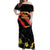 Custom North Macedonia Football Off Shoulder Maxi Dress Go Champions Grunge Style