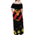 Custom North Macedonia Football Off Shoulder Maxi Dress Go Champions Grunge Style