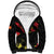 Custom North Macedonia Football Sherpa Hoodie Go Champions Grunge Style