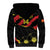 Custom North Macedonia Football Sherpa Hoodie Go Champions Grunge Style