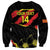 Custom North Macedonia Football Sweatshirt Go Champions Grunge Style