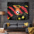 Custom North Macedonia Football Tapestry Go Champions Grunge Style