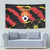 Custom North Macedonia Football Tapestry Go Champions Grunge Style