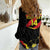 Custom North Macedonia Football Women Casual Shirt Go Champions Grunge Style