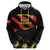 Custom North Macedonia Football Zip Hoodie Go Champions Grunge Style
