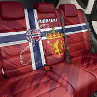 Custom Norway Football Back Car Seat Cover Come On Kongeriket Norge