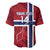 Custom Norway Football Baseball Jersey Come On Kongeriket Norge