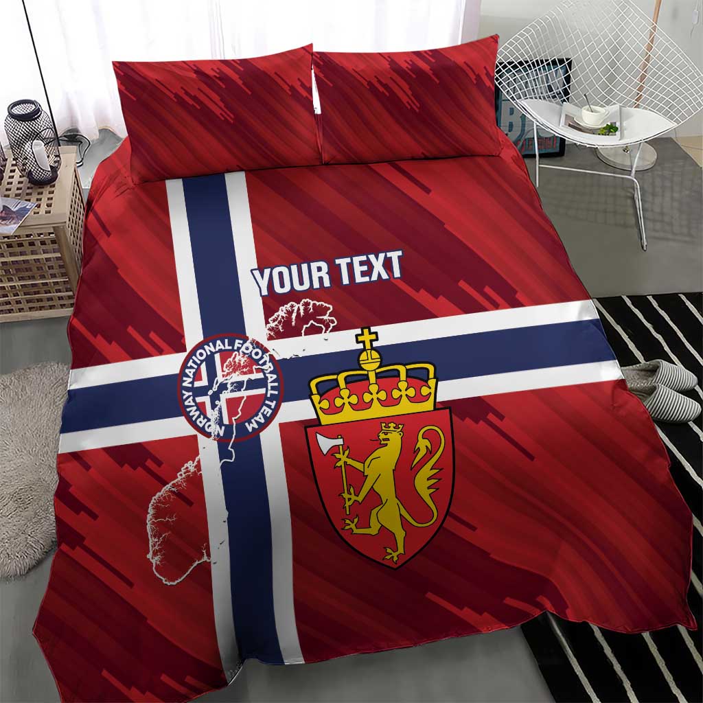 Custom Norway Football Bedding Set Come On Kongeriket Norge