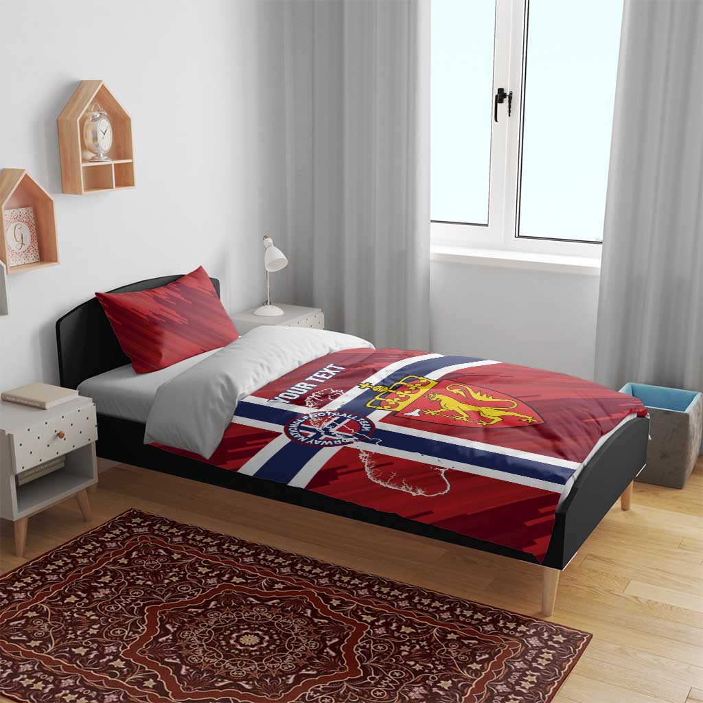 Custom Norway Football Bedding Set Come On Kongeriket Norge