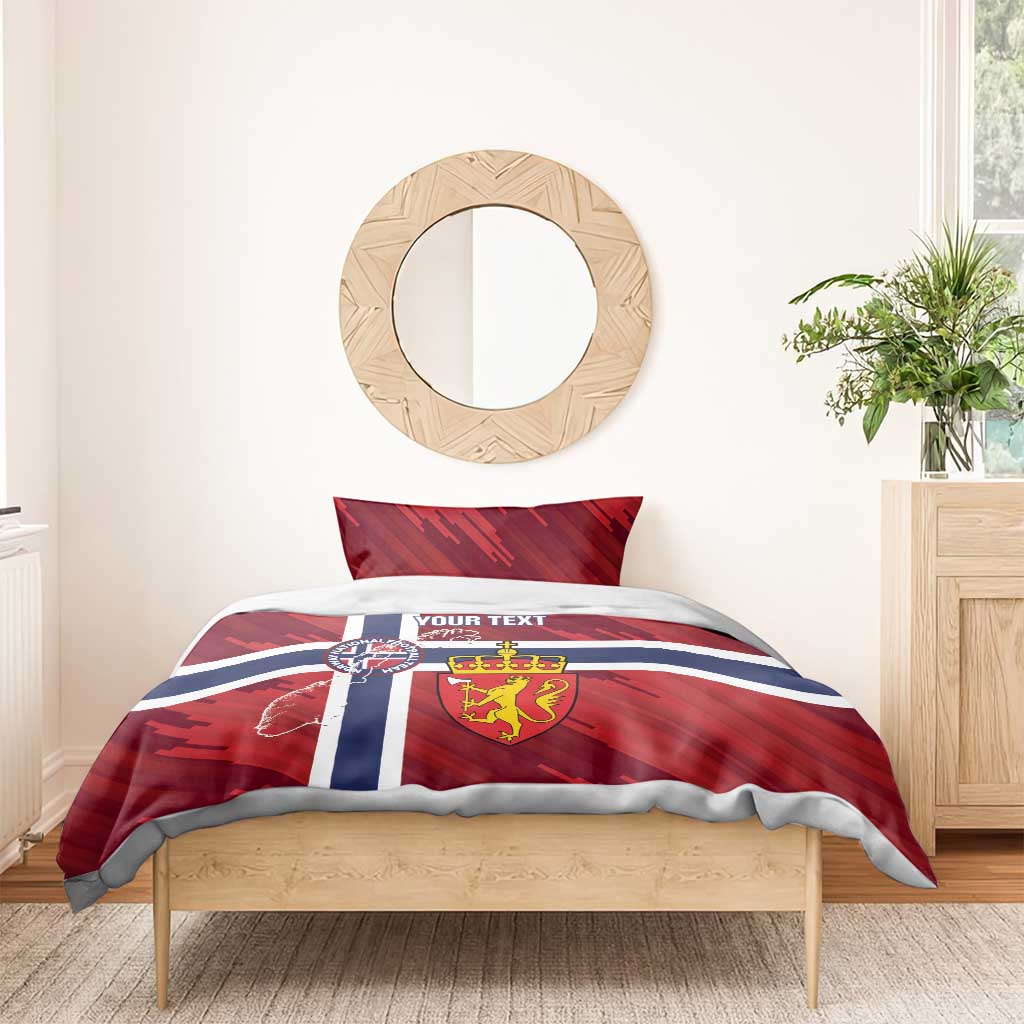 Custom Norway Football Bedding Set Come On Kongeriket Norge