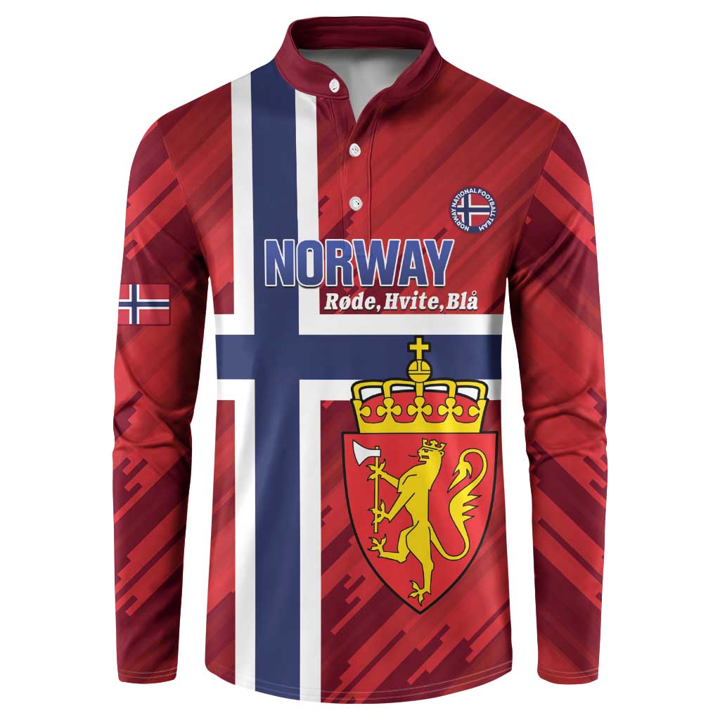 Custom Norway Football Button Sweatshirt Come On Kongeriket Norge