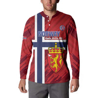 Custom Norway Football Button Sweatshirt Come On Kongeriket Norge