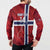 Custom Norway Football Button Sweatshirt Come On Kongeriket Norge